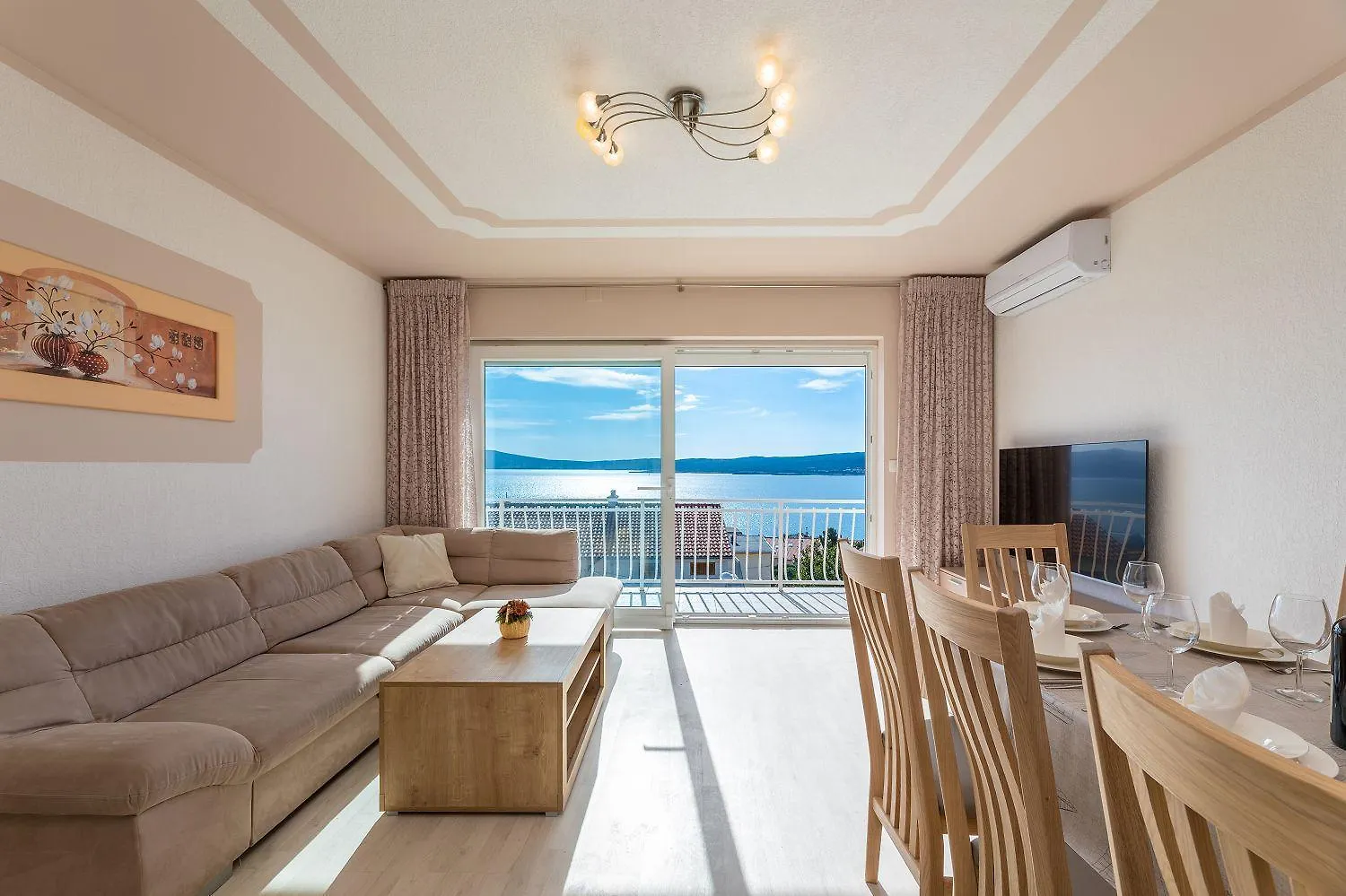 Traumhaftes Penthouse Nur 400 Meter Zum Strand Mit Beheizbarem Pool, Meerblick, Babybett, Grill Crikvenica