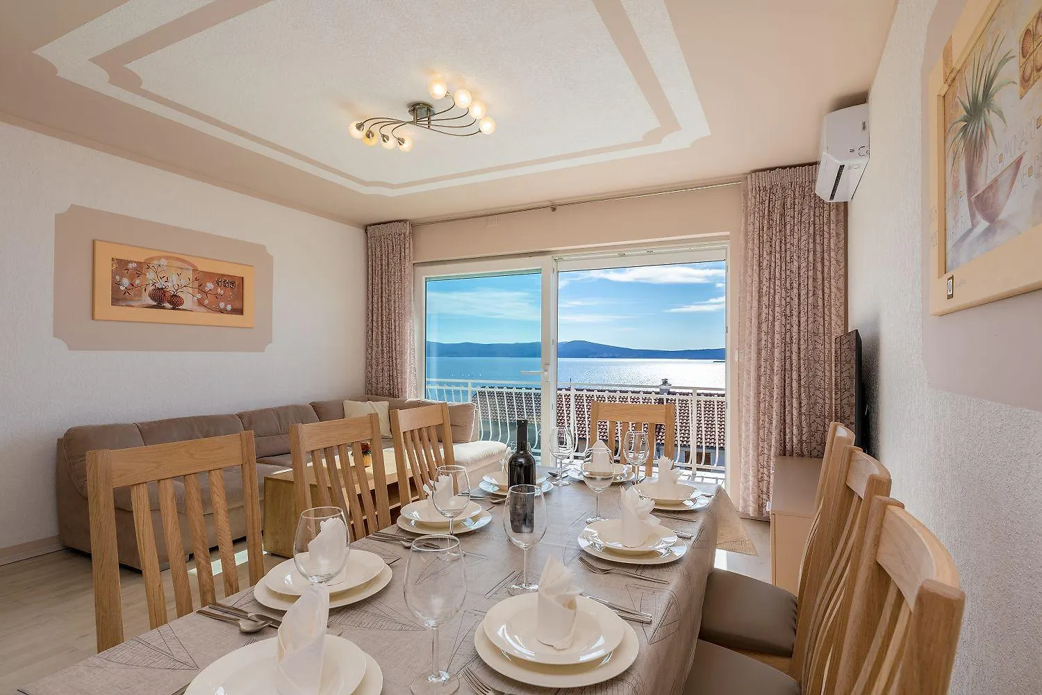 Apartment Traumhaftes Penthouse Nur 400 Meter Zum Strand Mit Beheizbarem Pool, Meerblick, Babybett, Grill Crikvenica