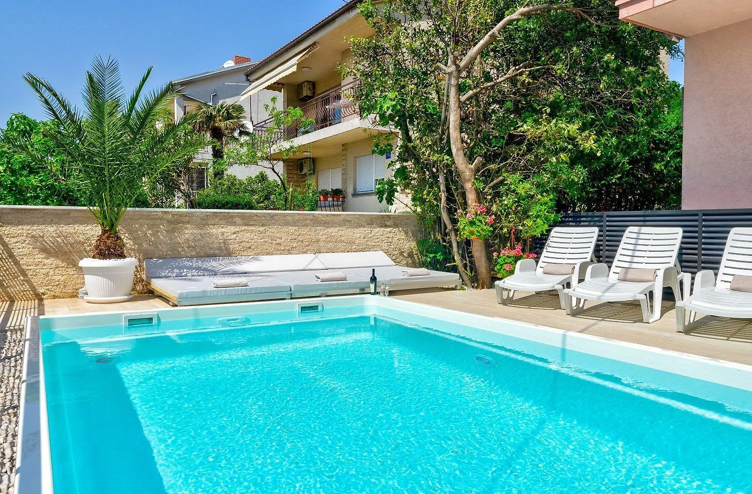Traumhaftes Penthouse Nur 400 Meter Zum Strand Mit Beheizbarem Pool, Meerblick, Babybett, Grill Crikvenica Croatia